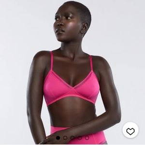 SAVAGE X FENTY Unlined Microfiber Bralette In Pink